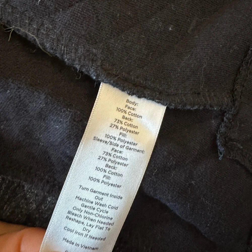 Chic Black and Gray Zip-Up Hoodie - Picture 2 of 6
